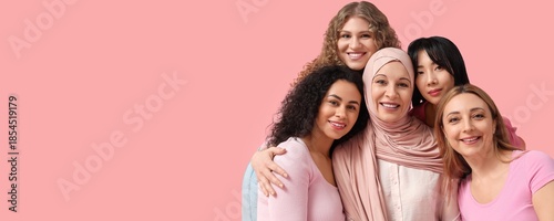 Group of beautiful women hu...