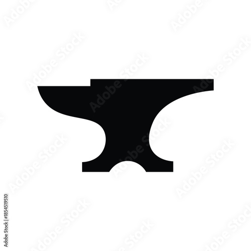 Blacksmith anvil on white background.