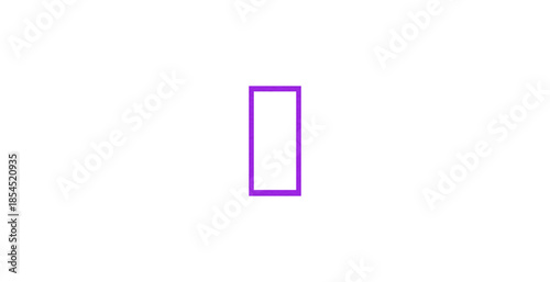 Square, rectangle, purple, collage rectangle shape made of paper, photo frame on transparent background.