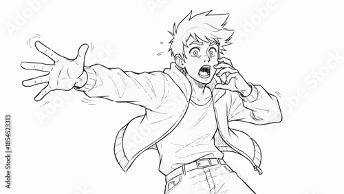 Man Talking on Mobile Phone Loudly.