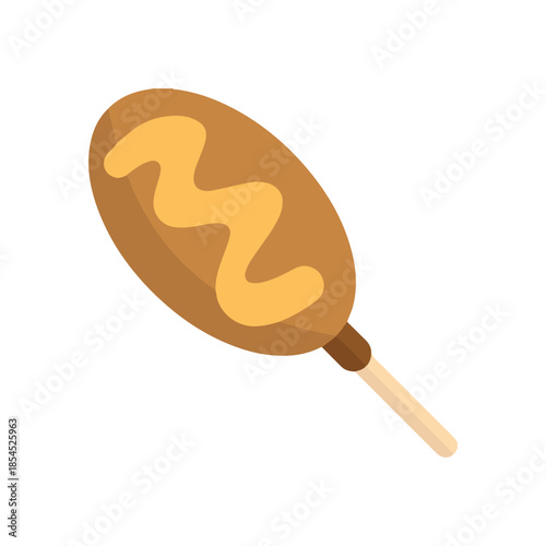 Corndog, dough, fried icon