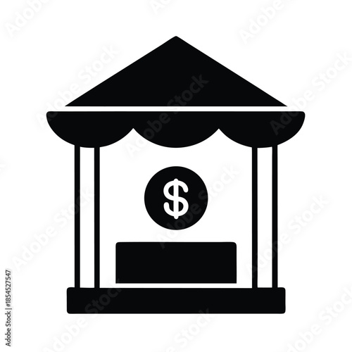 Money Exchange Booth Icon