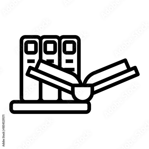 library Line Icon
