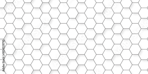 White paper texture abstract grid tile seamless hexagon wall creative metal business wallpaper texture background.