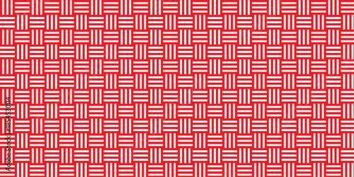 abstract red square overlap ornament textile fabric transparent maze and line mosaic tile texture retro ornament vector background