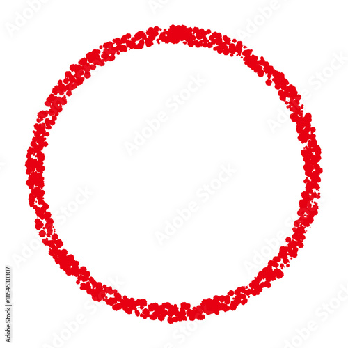 クレヨン素材　手描きの円形