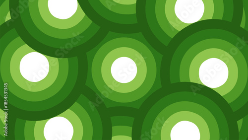 modern green geometric circles background. groovy green concentric rings. 70s inspired green circle wallpaper.