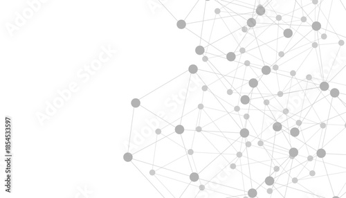 Abstract plexus background with connecting dots and lines. Global network connection