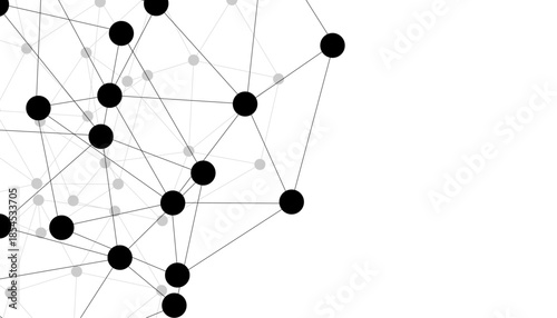 Abstract technology dot and line connection digital hi tech design concept background. Space for text. Vector illustration