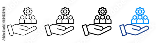 Public Service Icon Different Style Outline Collection Set