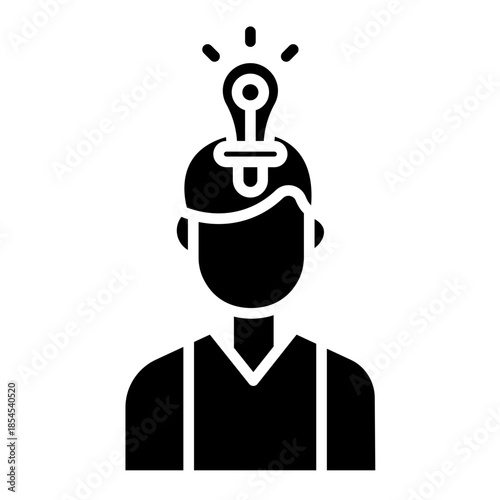Insightful Thinker Vector Icon