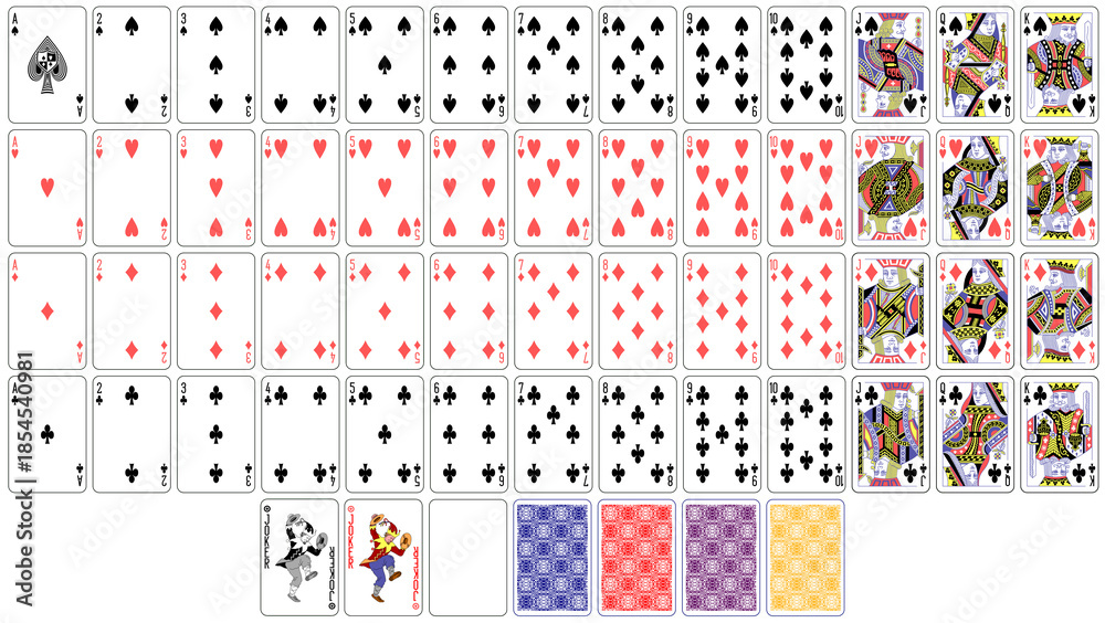Φωτογραφία English deck of playing cards
