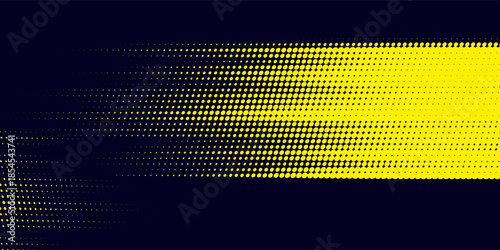 Yellow and blue halftone dot pattern gradient grunge texture background. eps 10