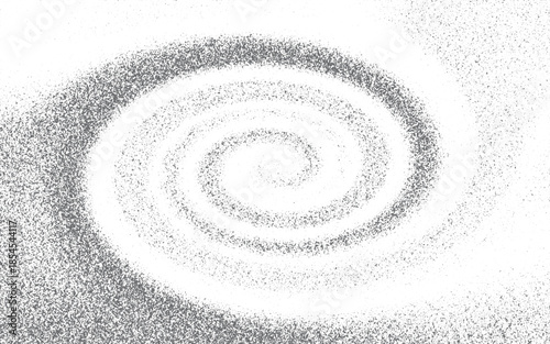 Round Grunge Noise and Dust Texture Background with Worn Circular Surface Detail.
