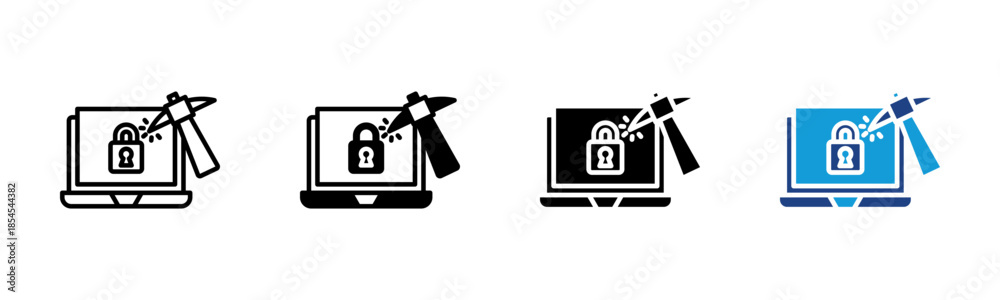 Φωτογραφία Brute Force icon set multiple style collection