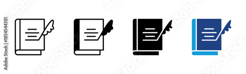 History icon set multiple style collection