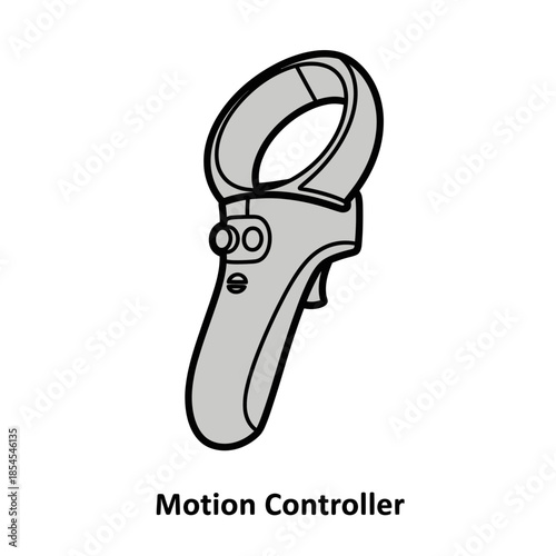 Modern motion controller, a sleek design for immersive virtual reality gaming or interactive digital experiences, innovative tech.