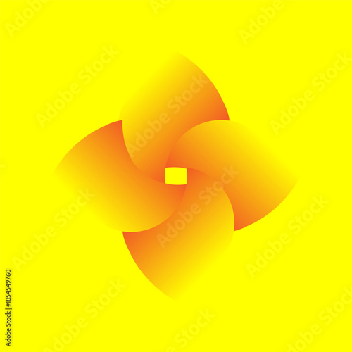 Yellow and orange background images, abstract backgrounds, 3D background concepts