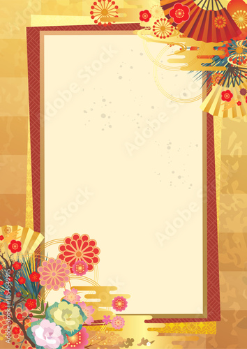 正月和風背景