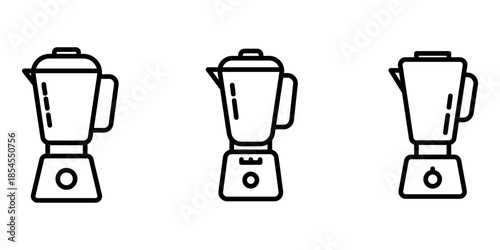 blender outline or line icon design bundle.