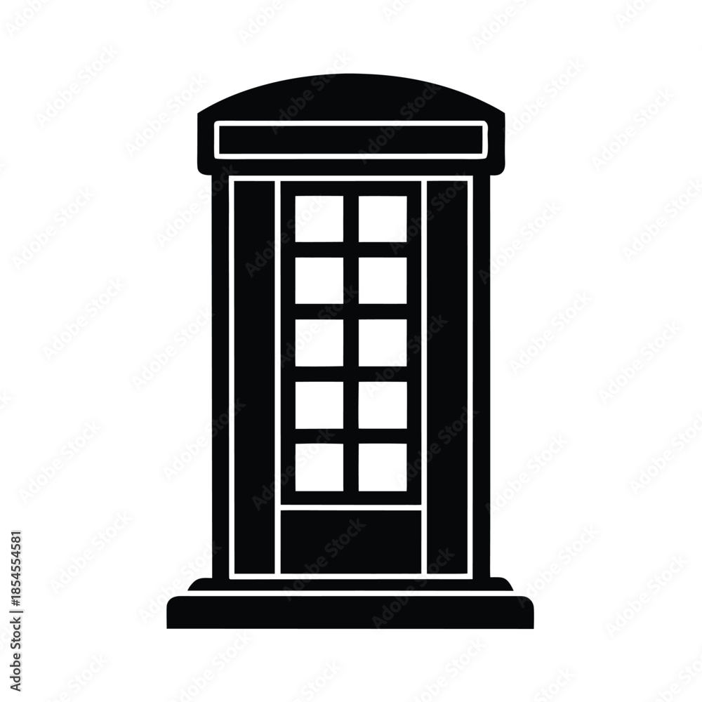 Obraz premium Public Phone Booth Urban Icon