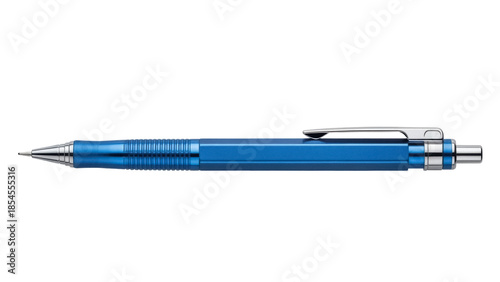 Photos Blue mechanical pencil isolated PNG on transparent background, drafting tool for