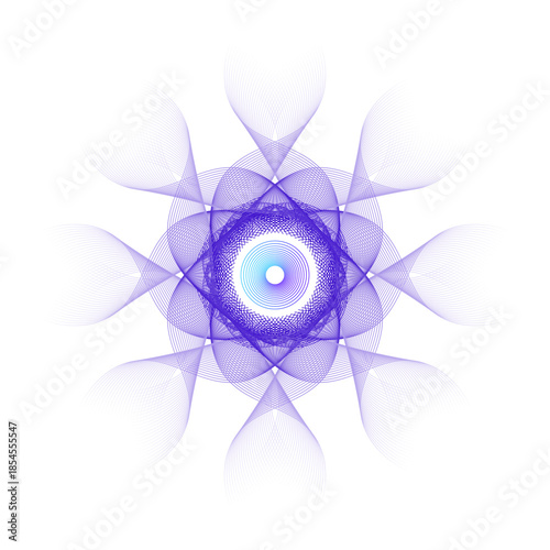 Abstract floral background in mysterious purple.