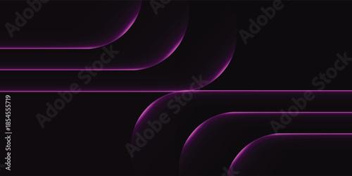 Abstract purple lines and curves on a dark background creating a modern and dynamic design.