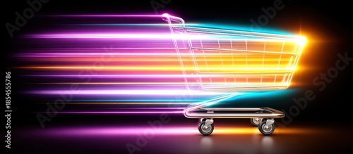 Fast Shopping Cart Digital Technology.