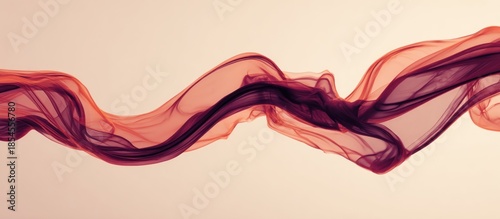 Flowing fabric in shades of red.