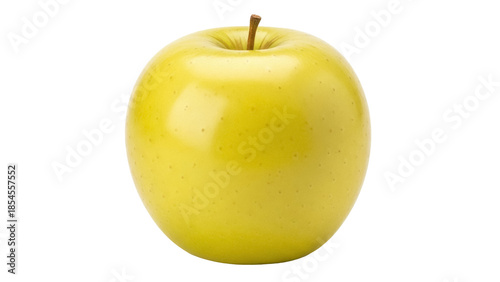 Golden Delicious apple isolated PNG, fresh yellow fruit on transparent background, healthy eating and ingredient for cooking and baking