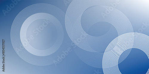 Gradient abstract background with circular line patterns. Vector illustration.
