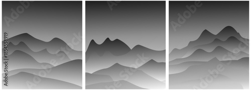 abstract background with mountains