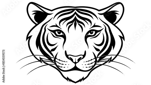 tiger head vector