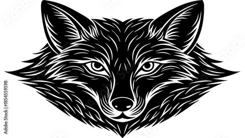 wolf head vector