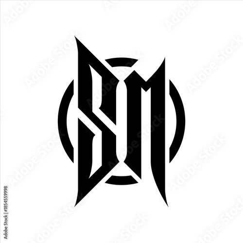 SM Monogram logo on white background