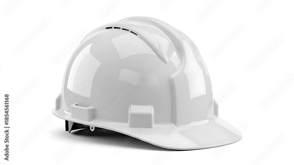 Fototapeta premium White hard hat for safety
