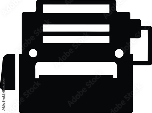 dough sheeter silhouette vector illustration on transparent background