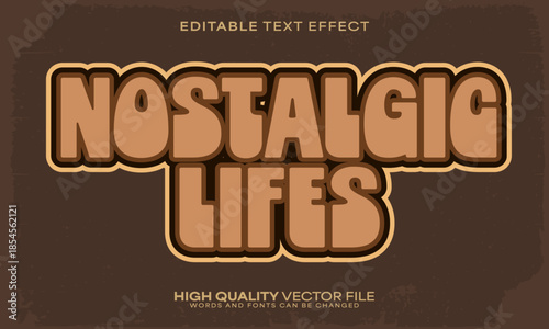 Retro vintage text effect, editable text effect and 80s 3d font style bold shadow neon poster design