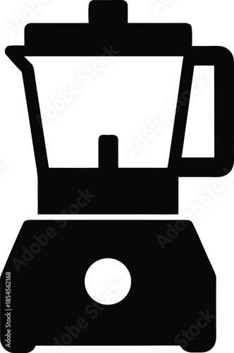 food processor silhouette vector illustration on transparent background