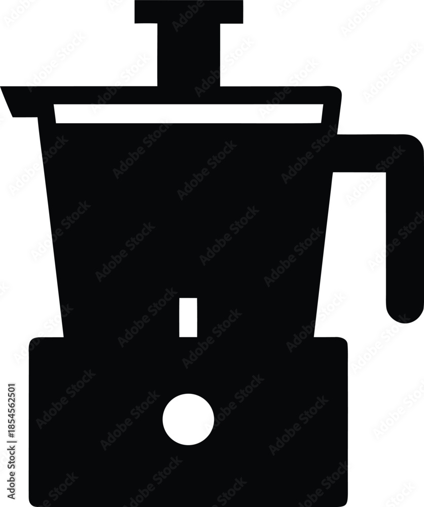 Obraz premium juicer silhouette vector illustration on transparent background