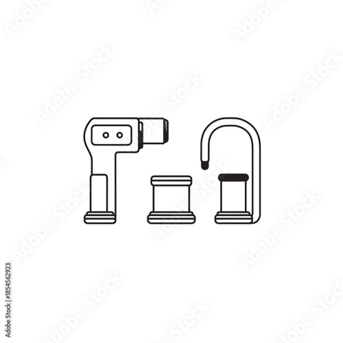 Suction Device line art industrial usage