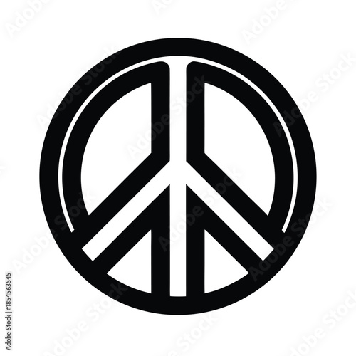 Rainbow Peace Symbol Background Icon