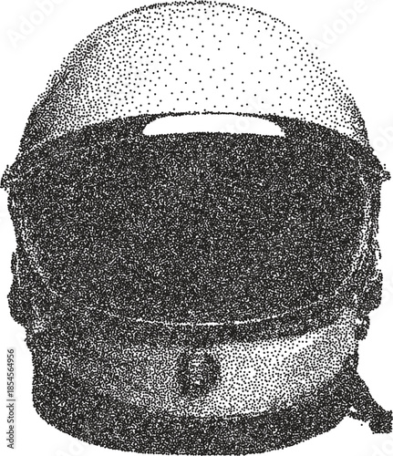 Helmet y2k retro stipple art armor brutalist halftone vector png transparent, protection 2000s photocopy effect tattoo aesthetic