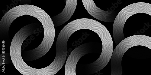 Abstract geometric black and white background. eps 10