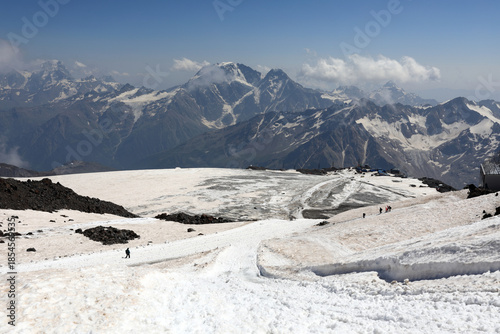 Ski resort on mount elbrus