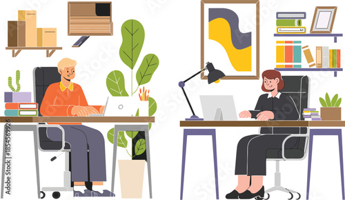 Remote work Vector
