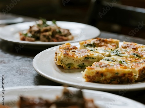 European Cuisine Dishes. Frittata