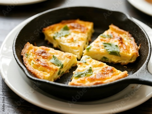 European Cuisine Dishes. Frittata