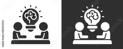 Idea Icon Set Vector Collection Isolated In Black And White